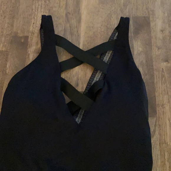 NWT JustFab beautiful black one piece lightly padded bathing suit. - Picture 3 of 10